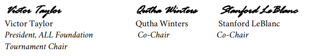 Event committee signatures